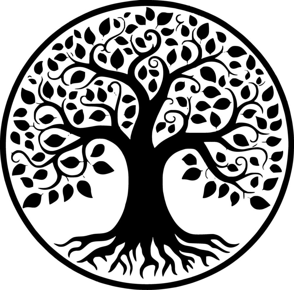 Tree - High Quality Logo - illustration ideal for T-shirt graphic vector