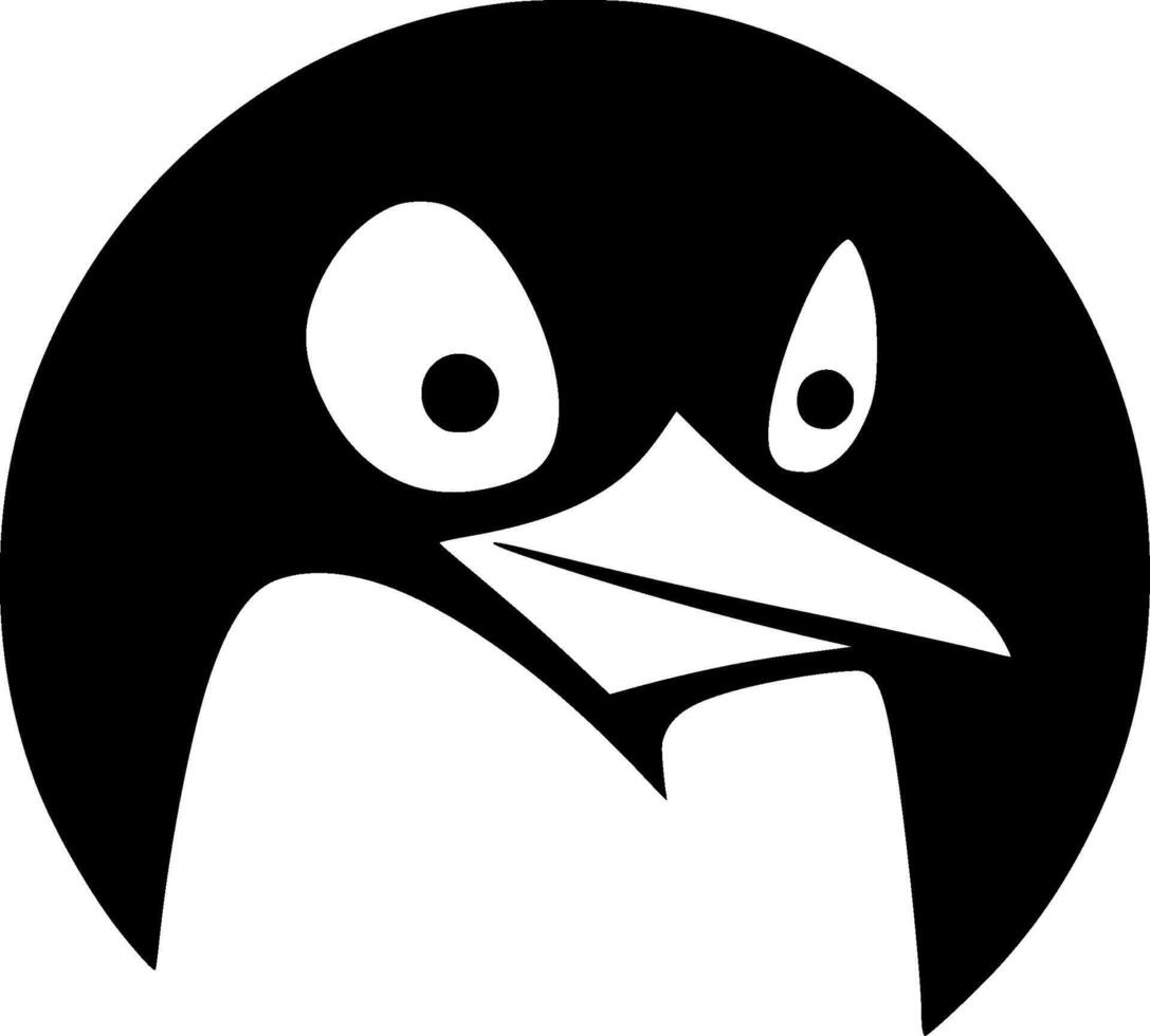 Penguin - Minimalist and Flat Logo - illustration vector