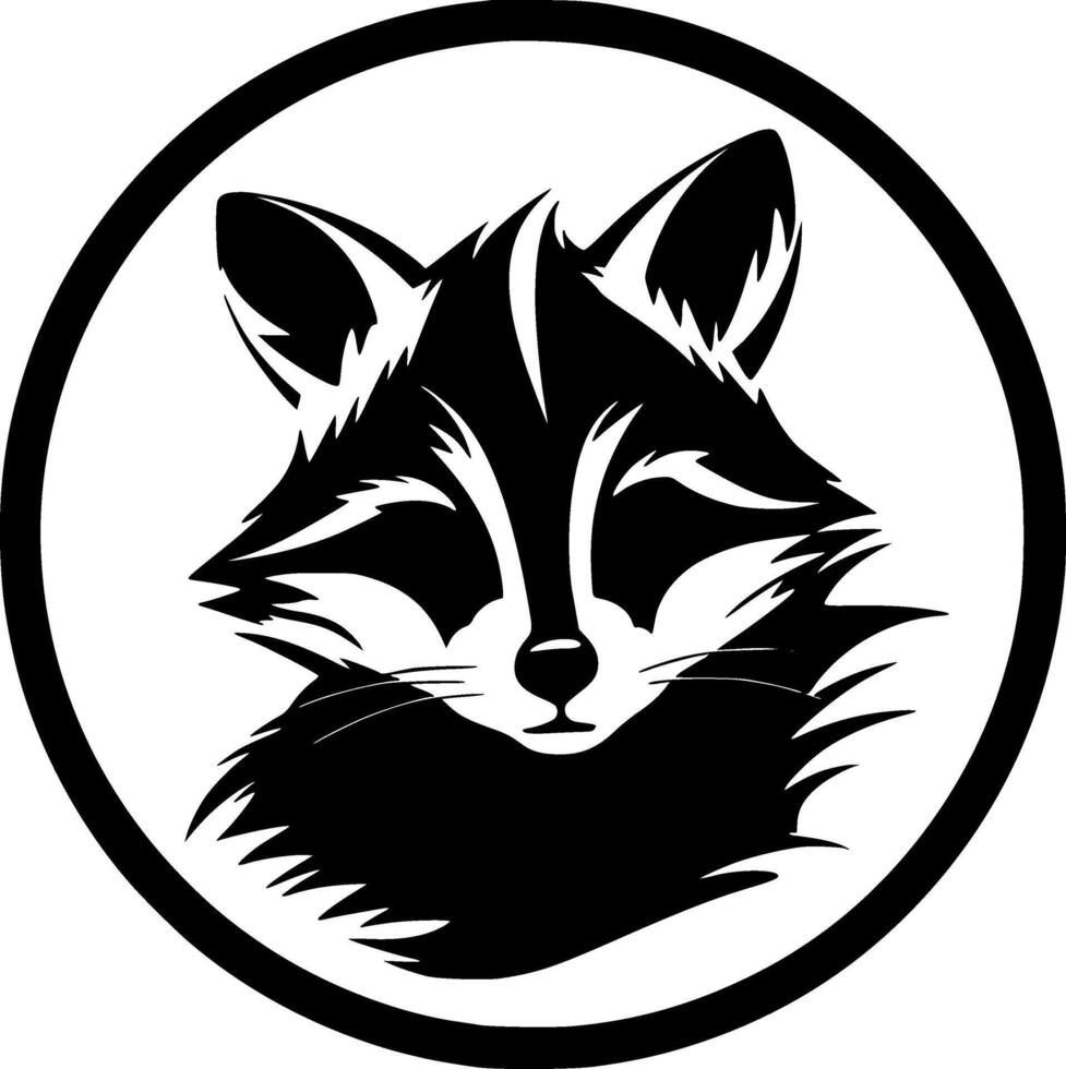 Raccoon - High Quality Logo - illustration ideal for T-shirt graphic vector
