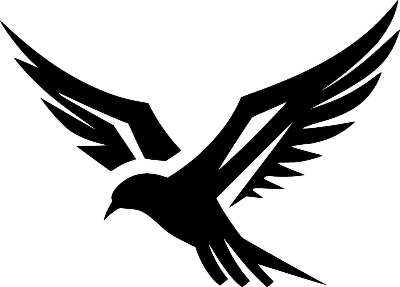 Petrel - Black and White Isolated Icon - illustration vector