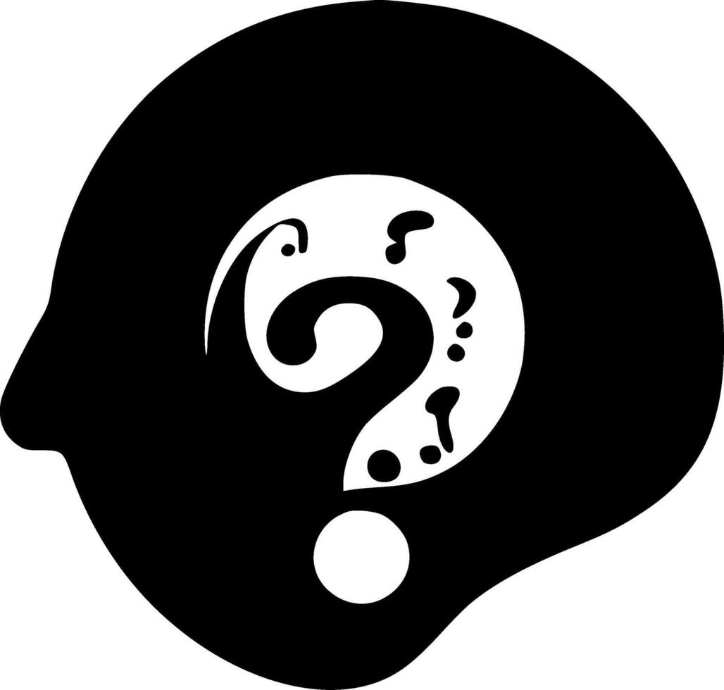 Question - High Quality Logo - illustration ideal for T-shirt graphic vector