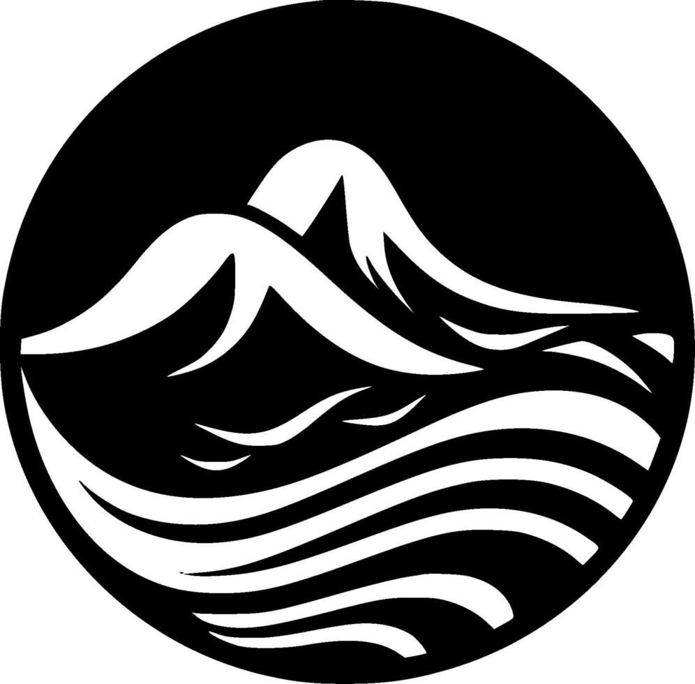 Water - High Quality Logo - illustration ideal for T-shirt graphic vector