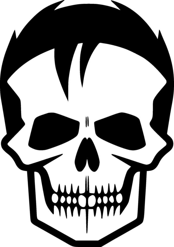 Skull - Minimalist and Flat Logo - illustration vector