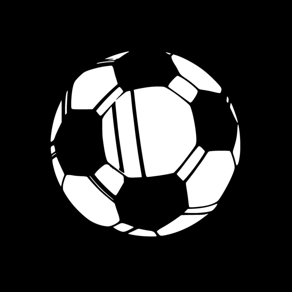 Soccer, Minimalist and Simple Silhouette - illustration vector