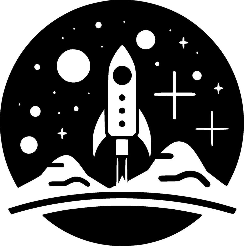 Space - High Quality Logo - illustration ideal for T-shirt graphic vector