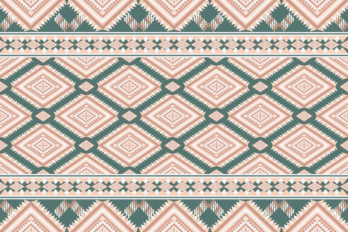 Geometric patterns Ikat seamless background embroidery. vector