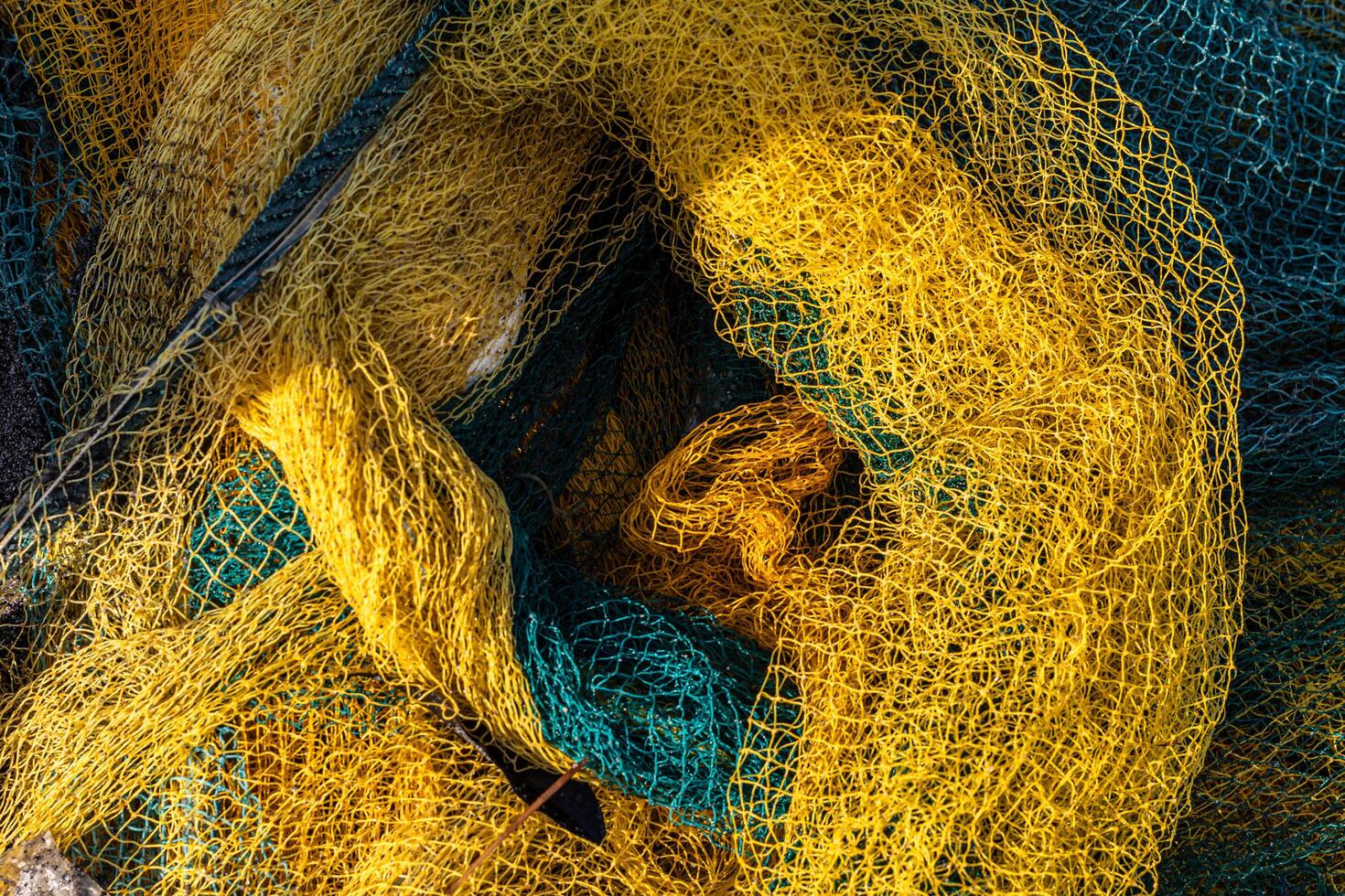 Fishing net texture, abstract texture background photo