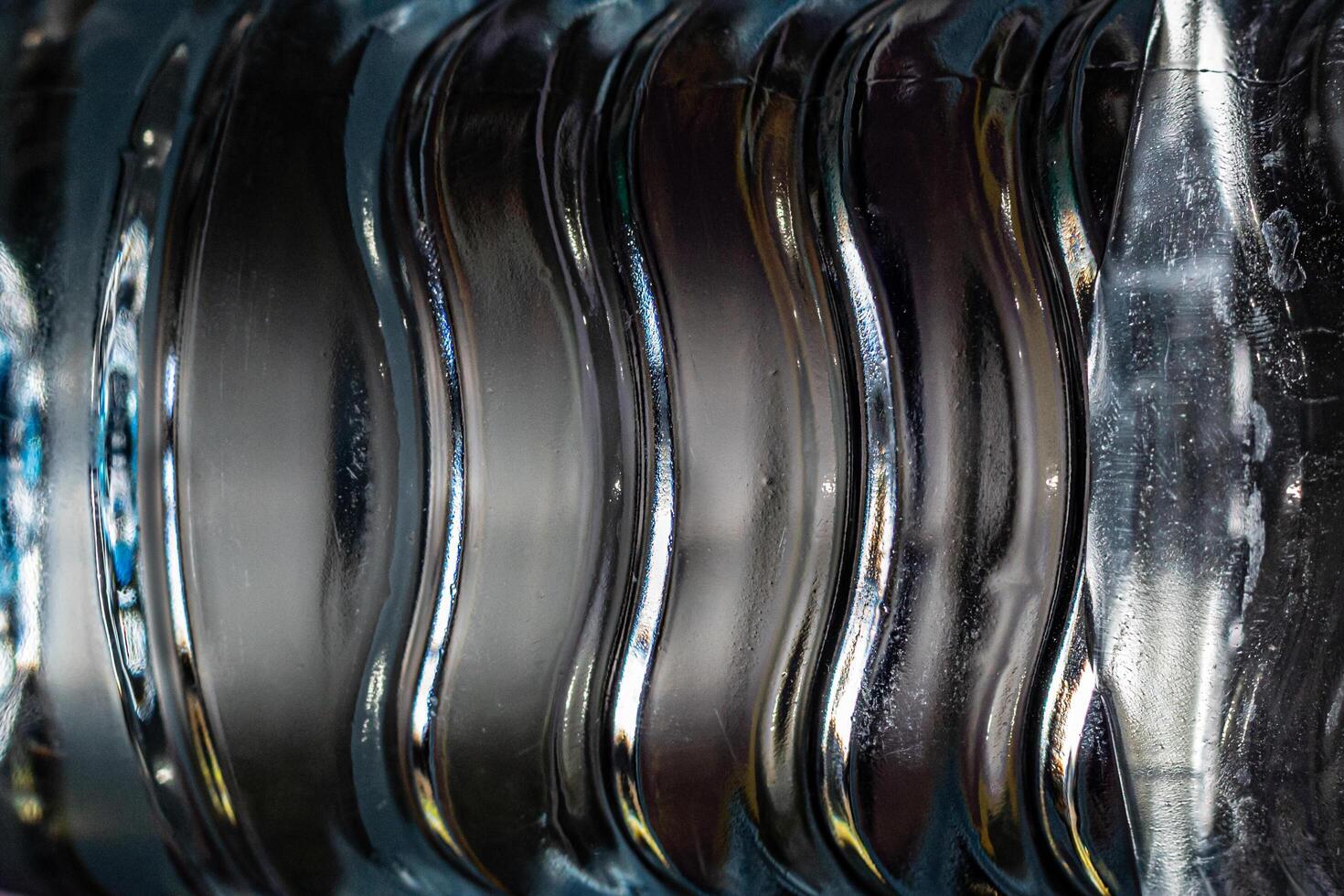 Abstract background close up of Water bottle detail that glows like crystal photo