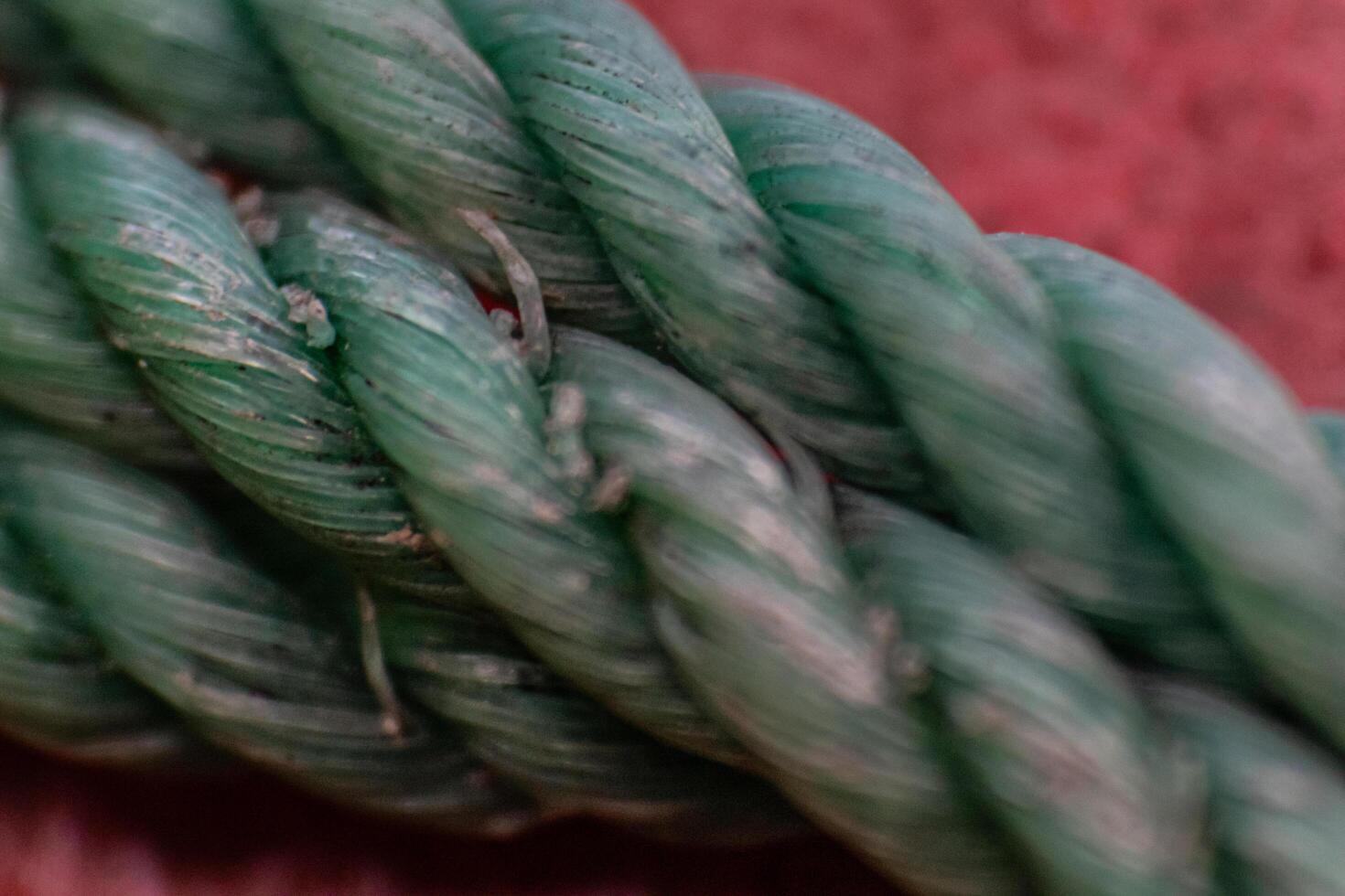 Selective focus, close up Marine rope texture photo