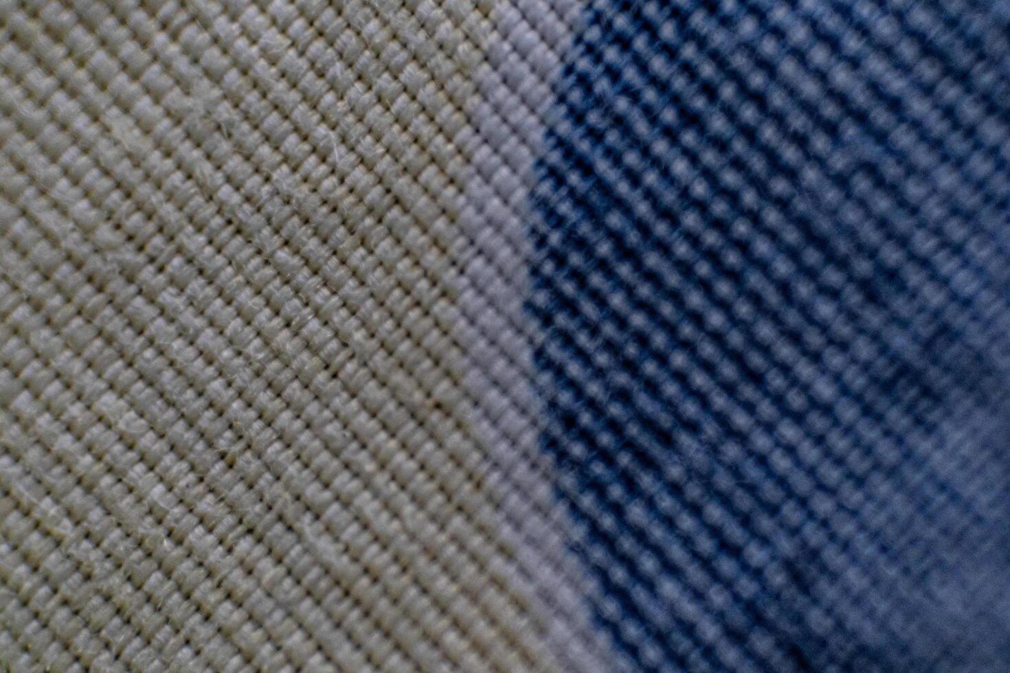 close up of blue and white plaid cotton kitchen towels photo