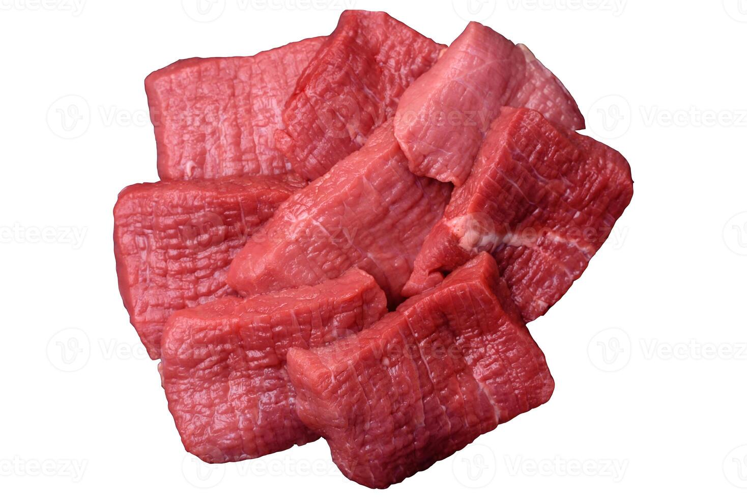 Juicy fresh raw beef meat with salt, spices and herbs photo