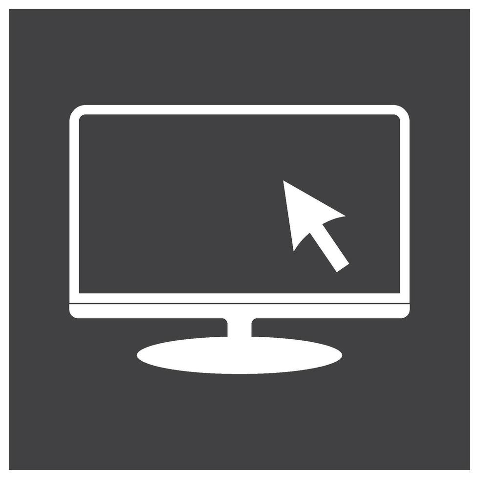 monitor icon design. vector