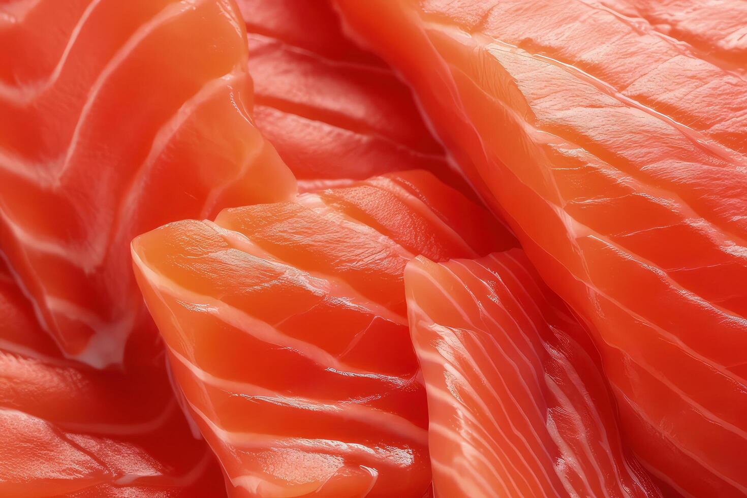 Close-Up of Fresh Salmon Cuts photo