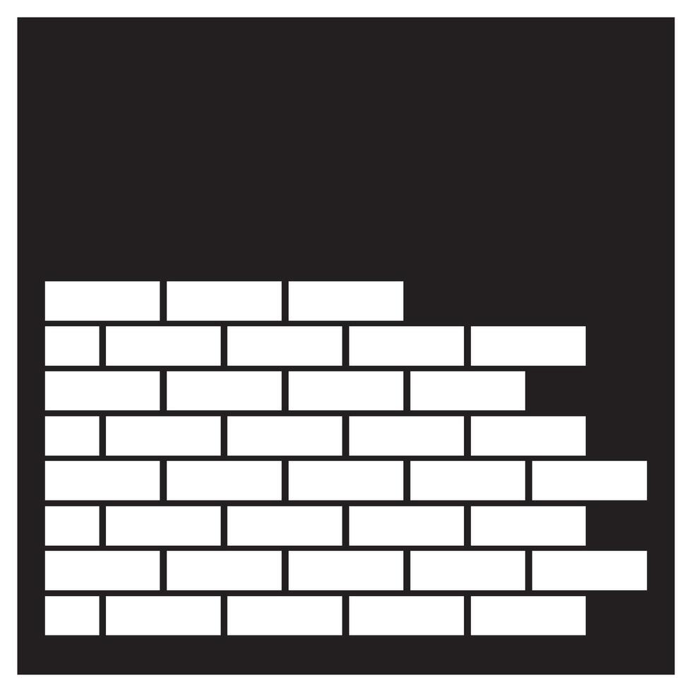 pile of bricks icon, illustration design vector