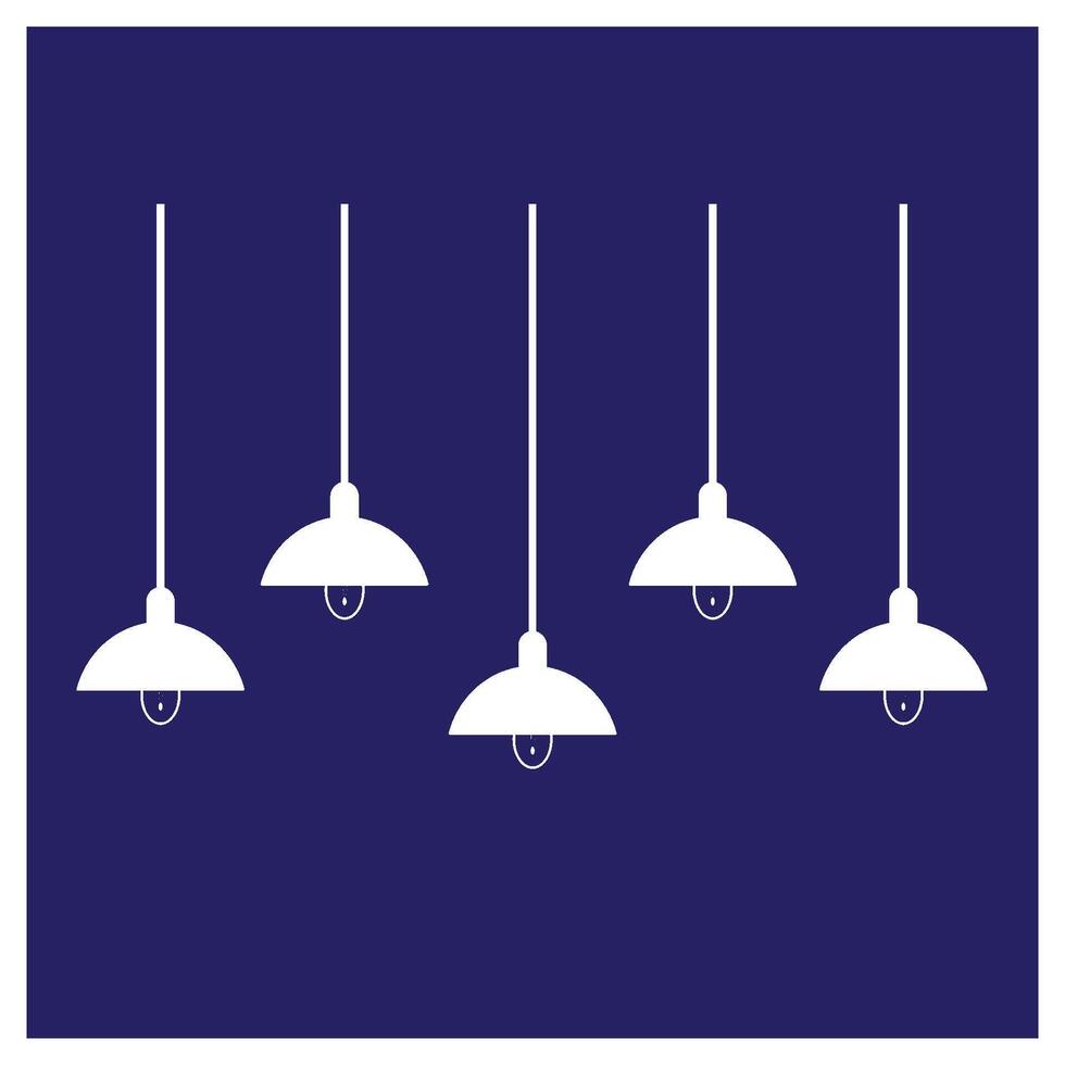 Ceiling Lamp logo design vector
