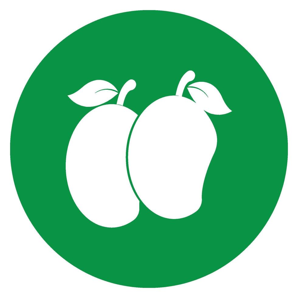 mango icon logo design vector