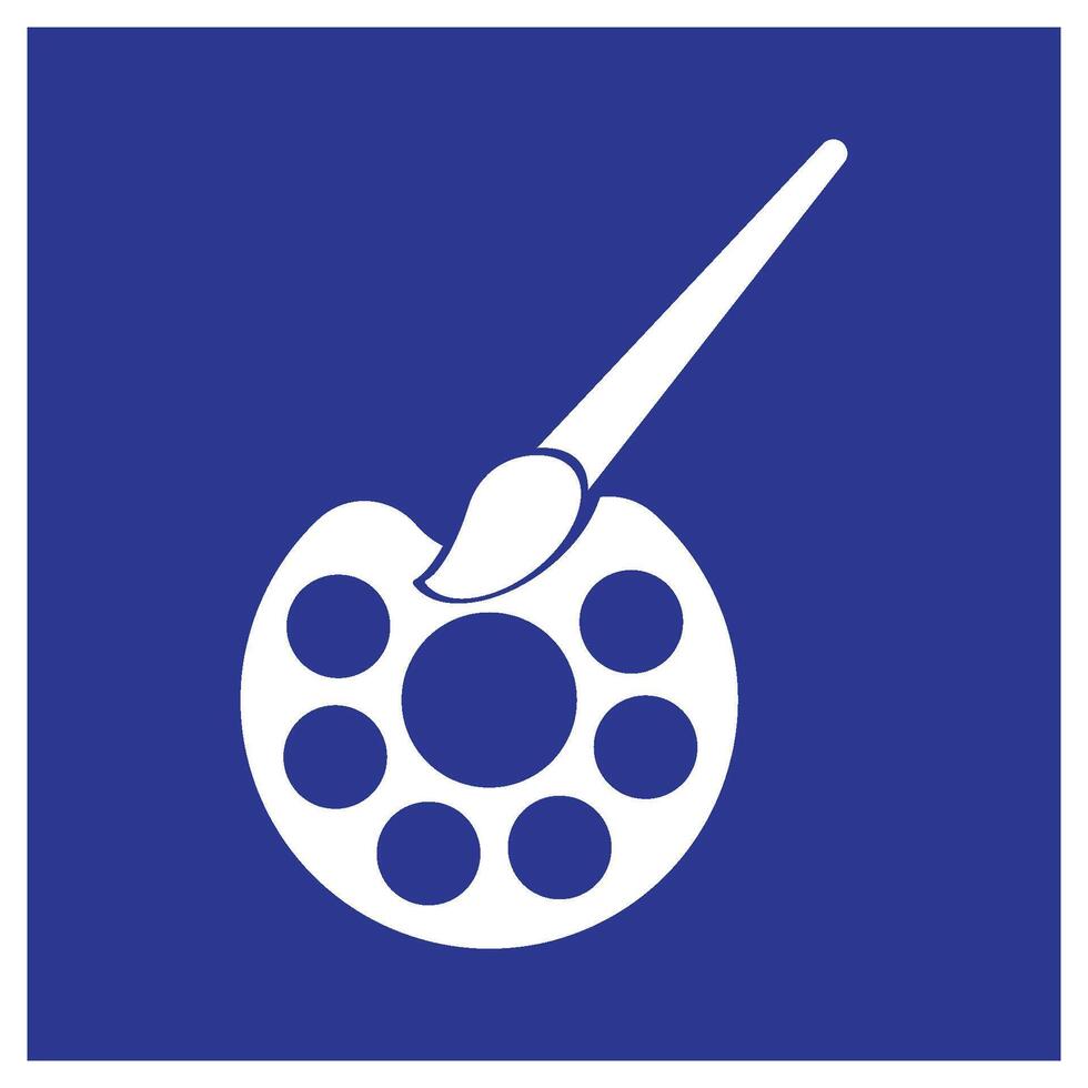 paint brush icon vector