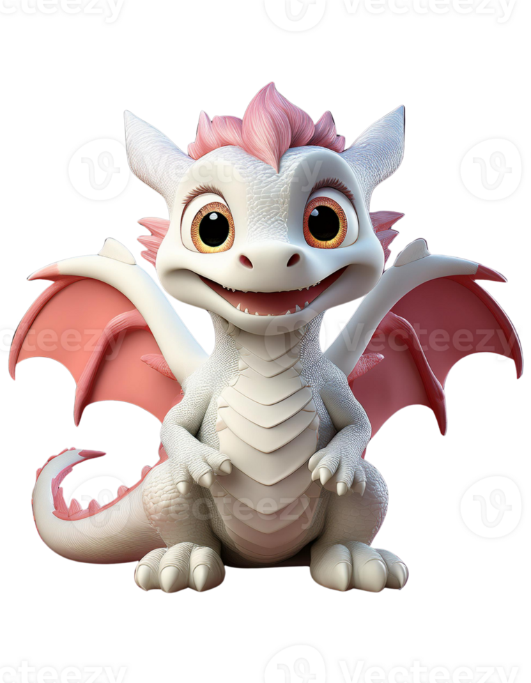 Dragon isolate on transparent background. png