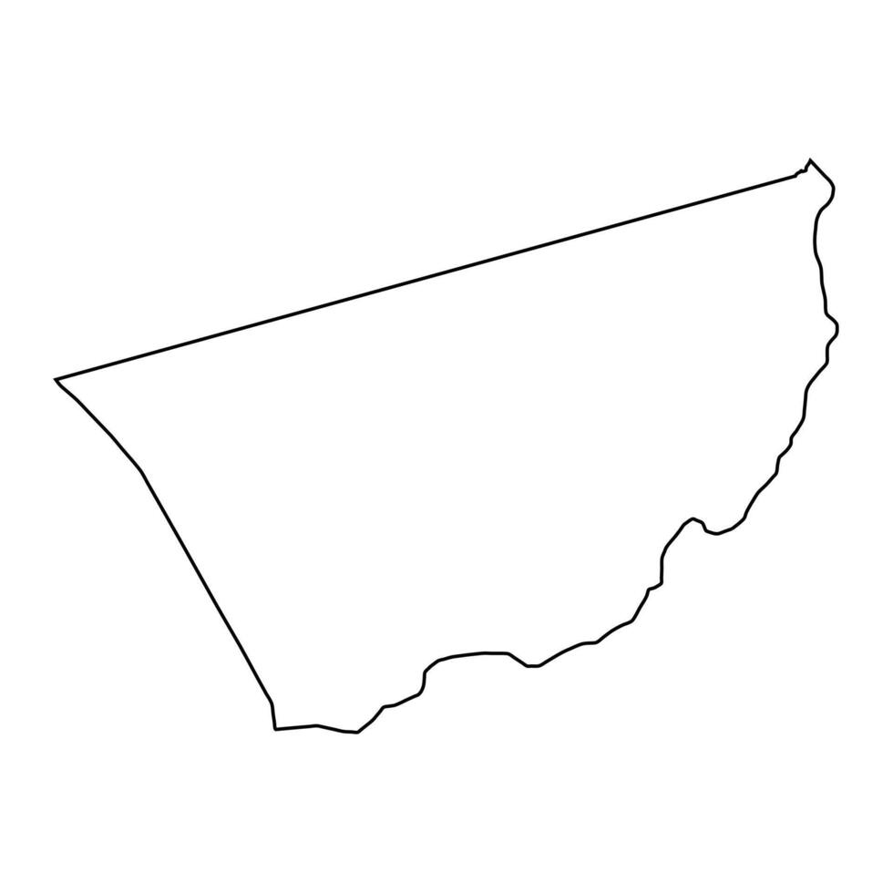 Nushki district map, administrative division of Pakistan. illustration. vector