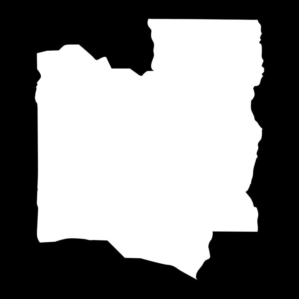 Collines department map, administrative division of Benin. vector