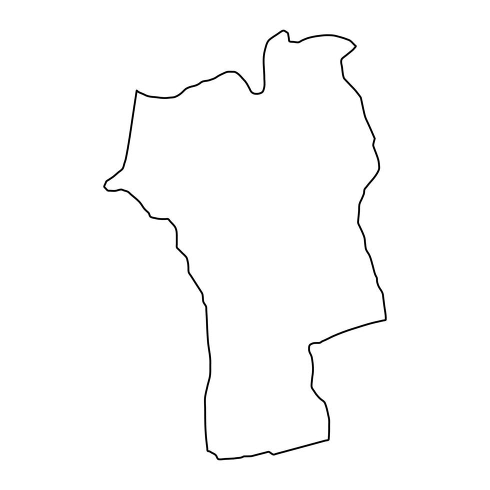 Jhal Magsi district map, administrative division of Pakistan. illustration. vector