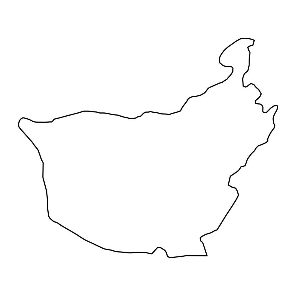 Dera Bugti district map, administrative division of Pakistan. illustration. vector