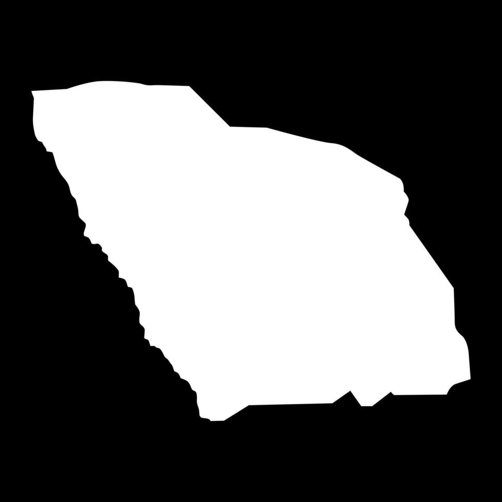 Zou department map, administrative division of Benin. vector
