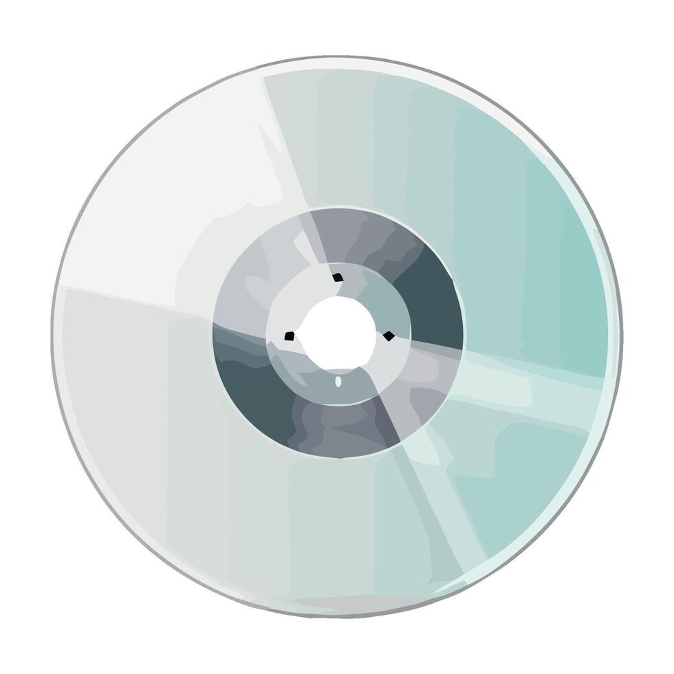 A cd disc on a white background vector