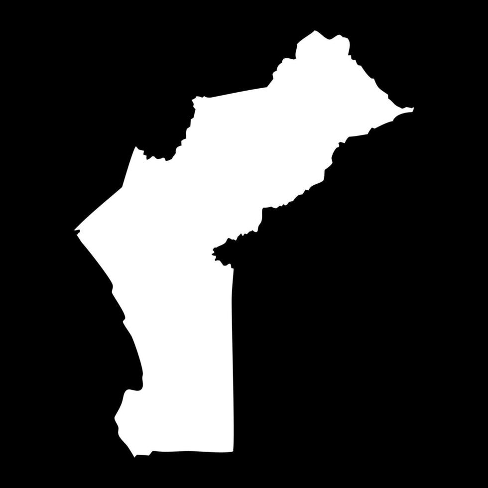 Cabinda province map, administrative division of Angola. vector