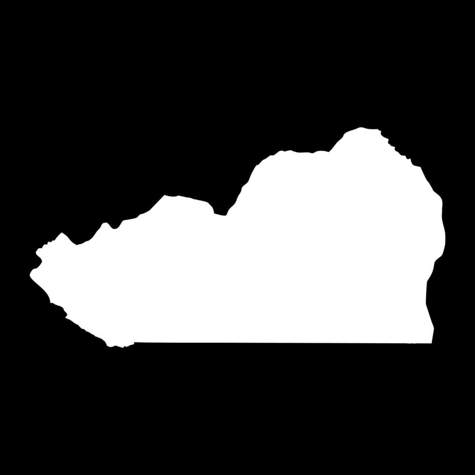 Cunene province map, administrative division of Angola. vector