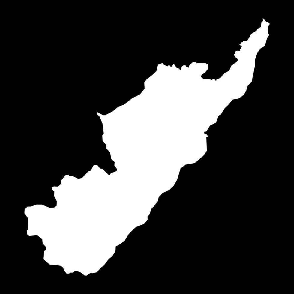 Huila department map, administrative division of Colombia. vector