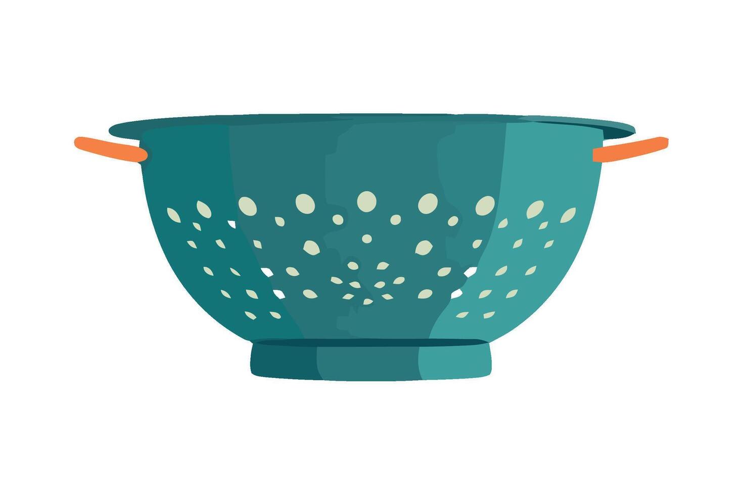 Colander flat illustration vector