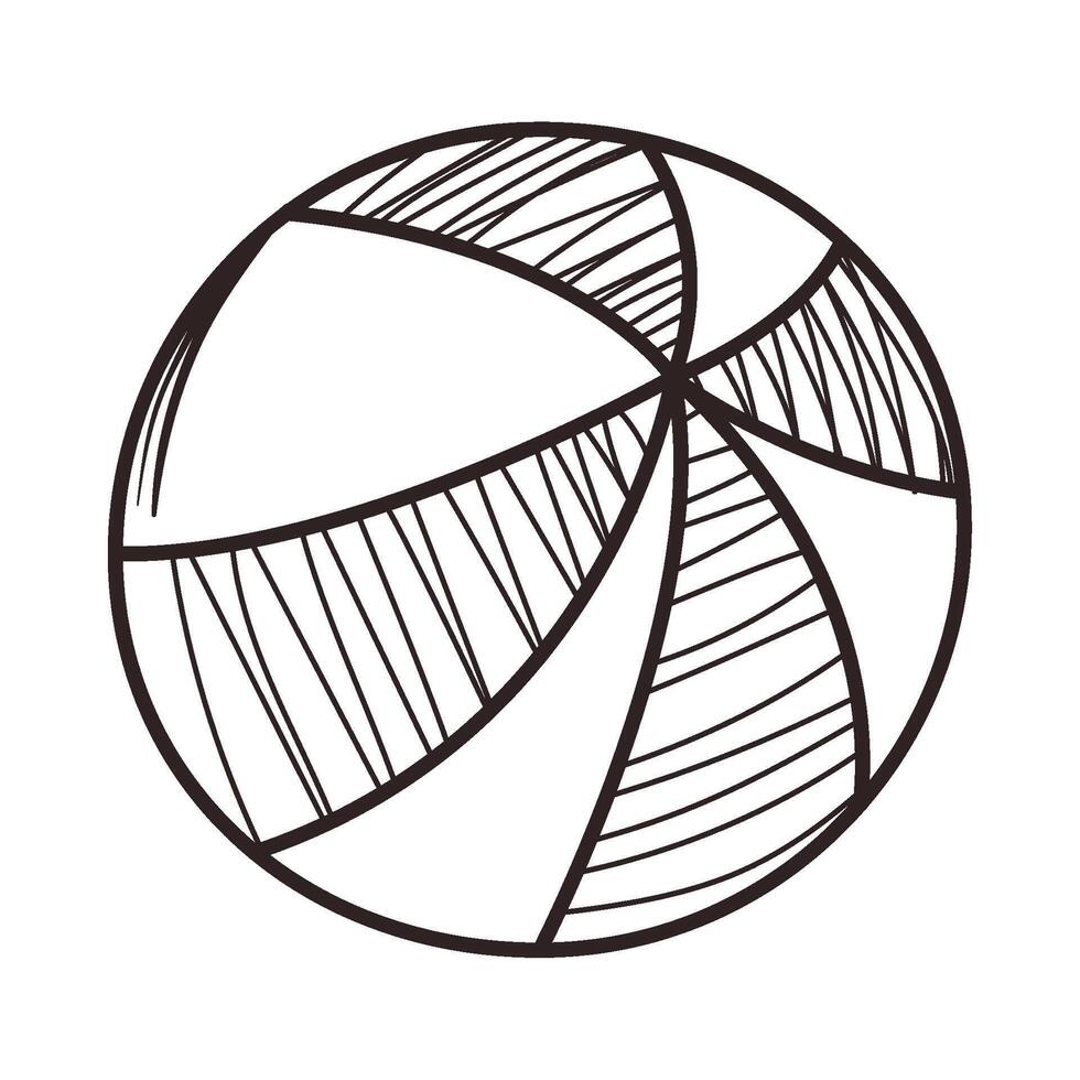 Beach ball illustration illustration vector