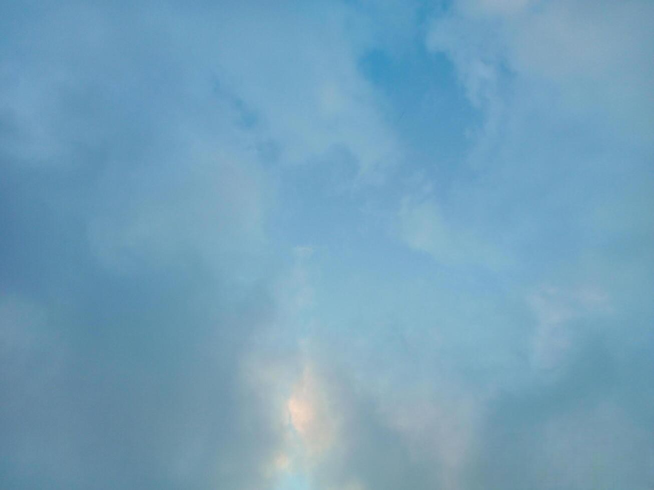 Blue Sky With Clouds - Sky View - Sky Background photo