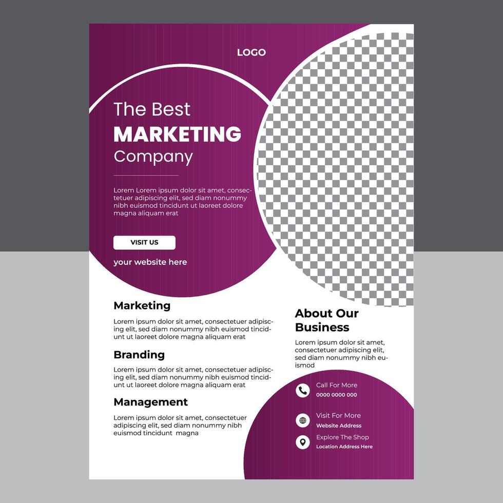 Modern Business Flyer Template Design vector
