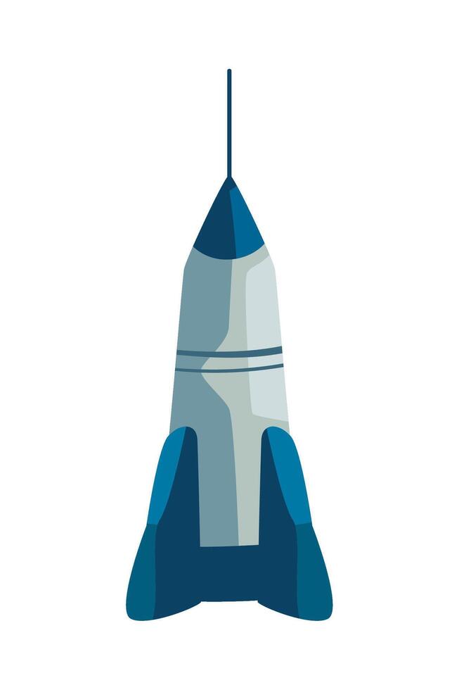 Space rocket icon illustration vector
