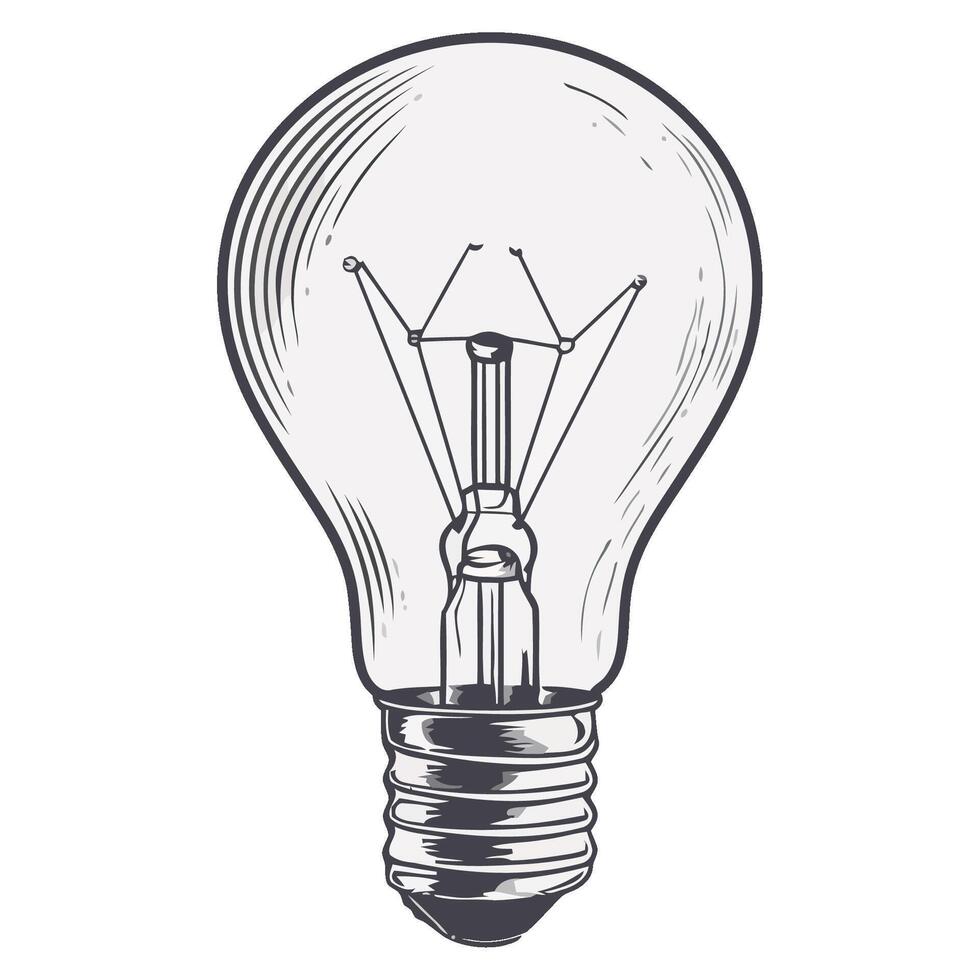 Light bulb illustration vector