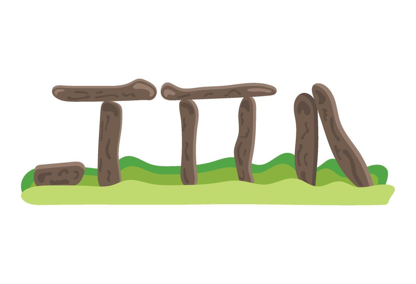 Ancient stonehenge icon illustration vector