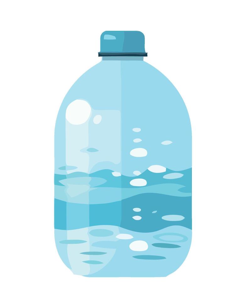 Water bottle with water isolated on white background illustration vector