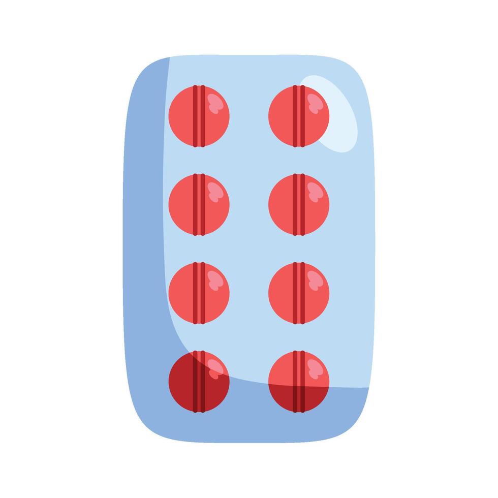A pill with red dots on it vector