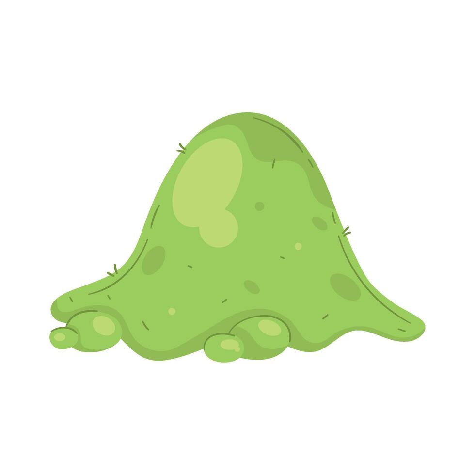 A green slimey pile of dirt vector