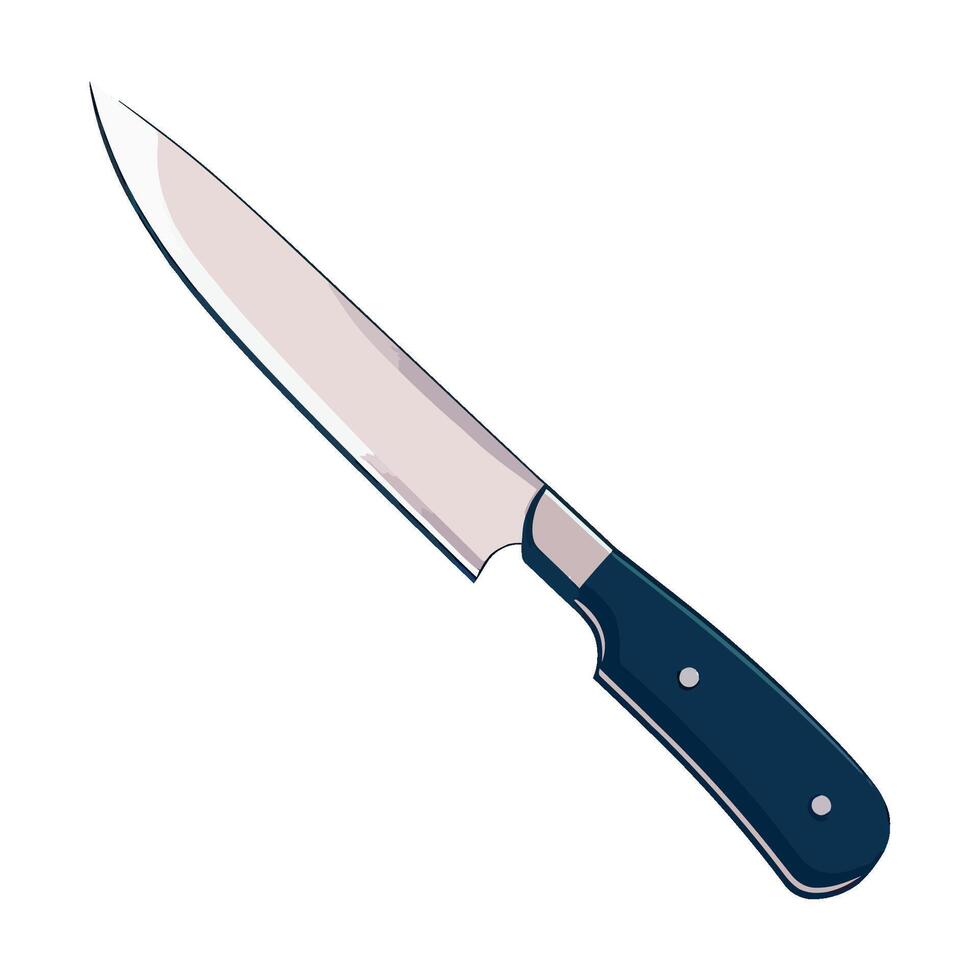 A knife on a white background vector