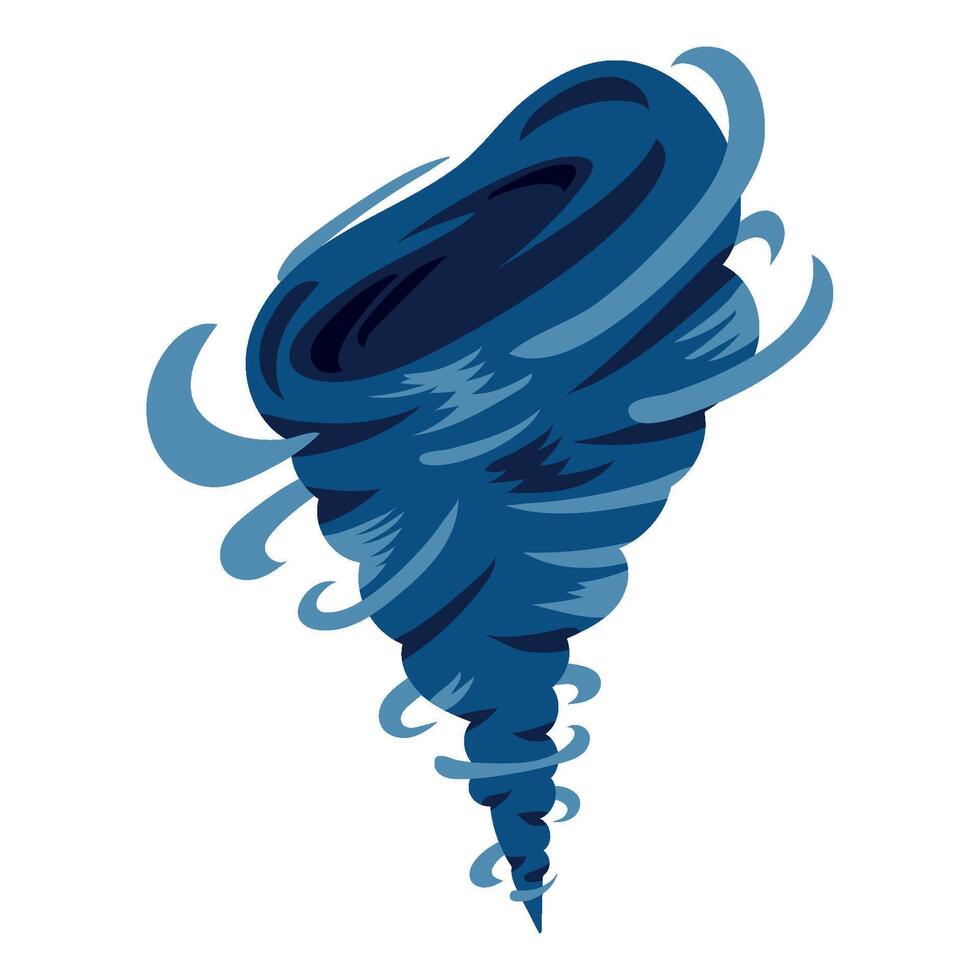 Tornado illustration isolated on white background vector