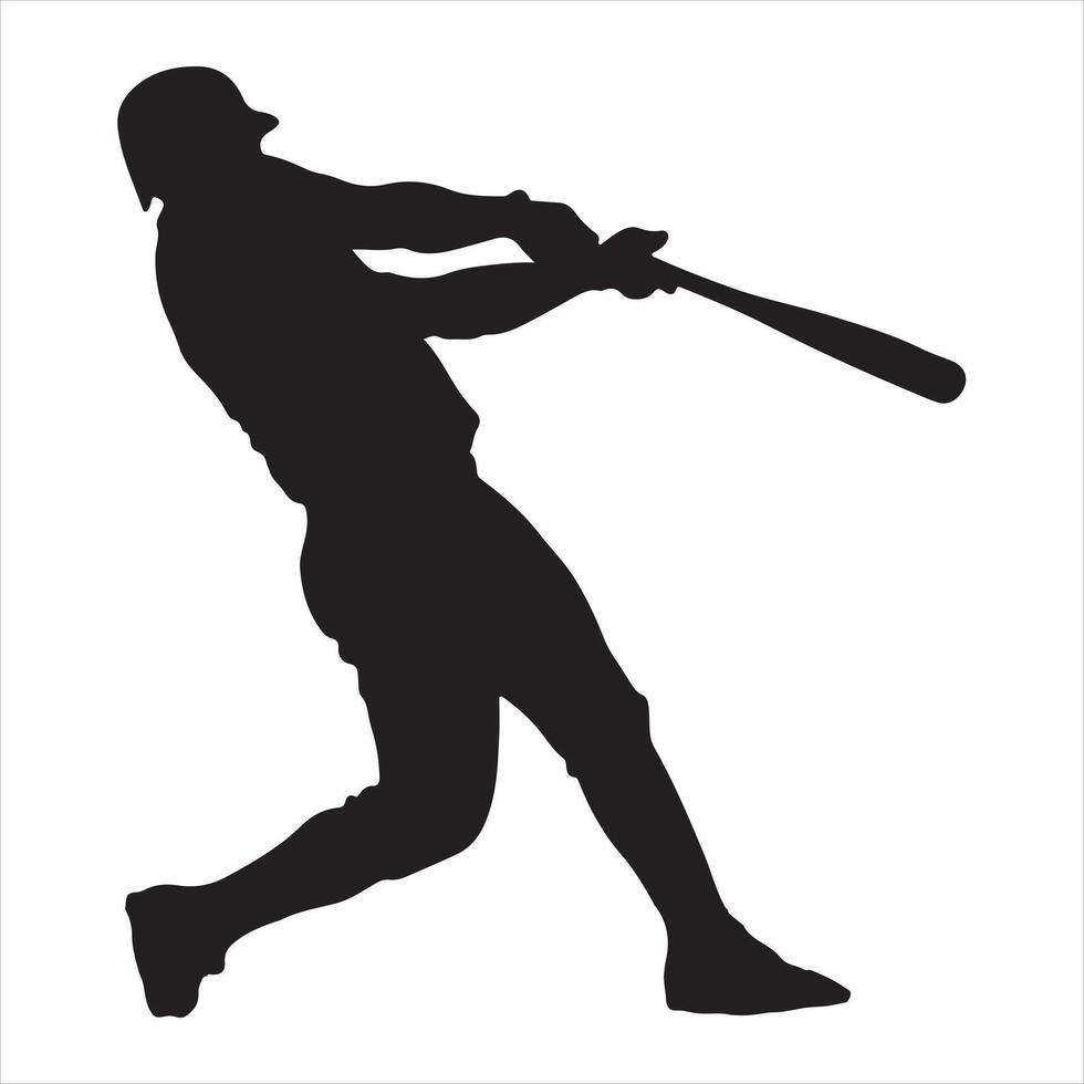 baseball player silhouette illustration,Ball,bat,baseball player silhouette white background vector