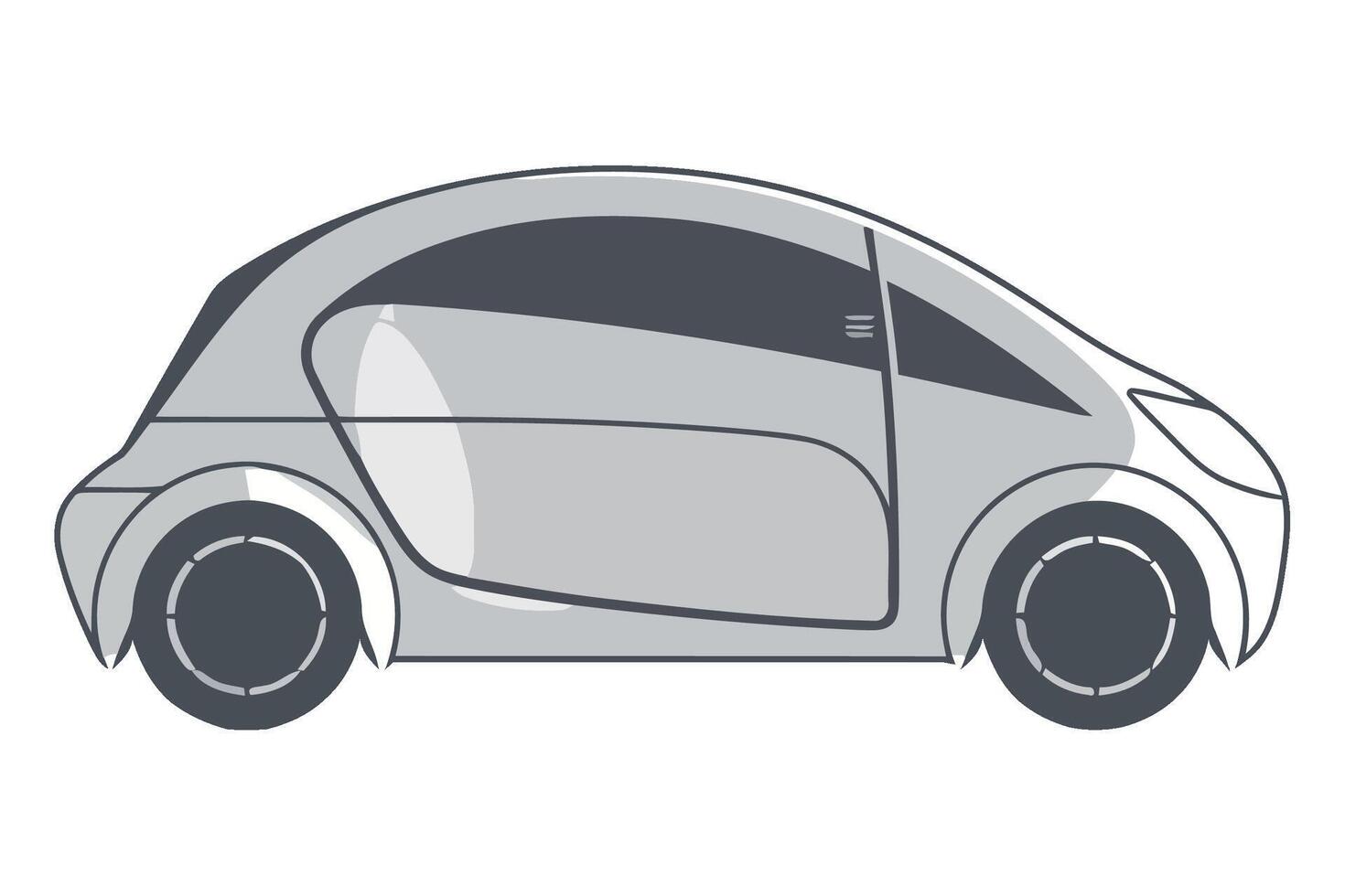A small car on a white background vector