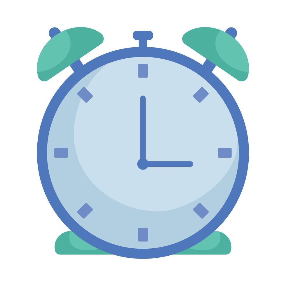 An alarm clock icon on a white background vector