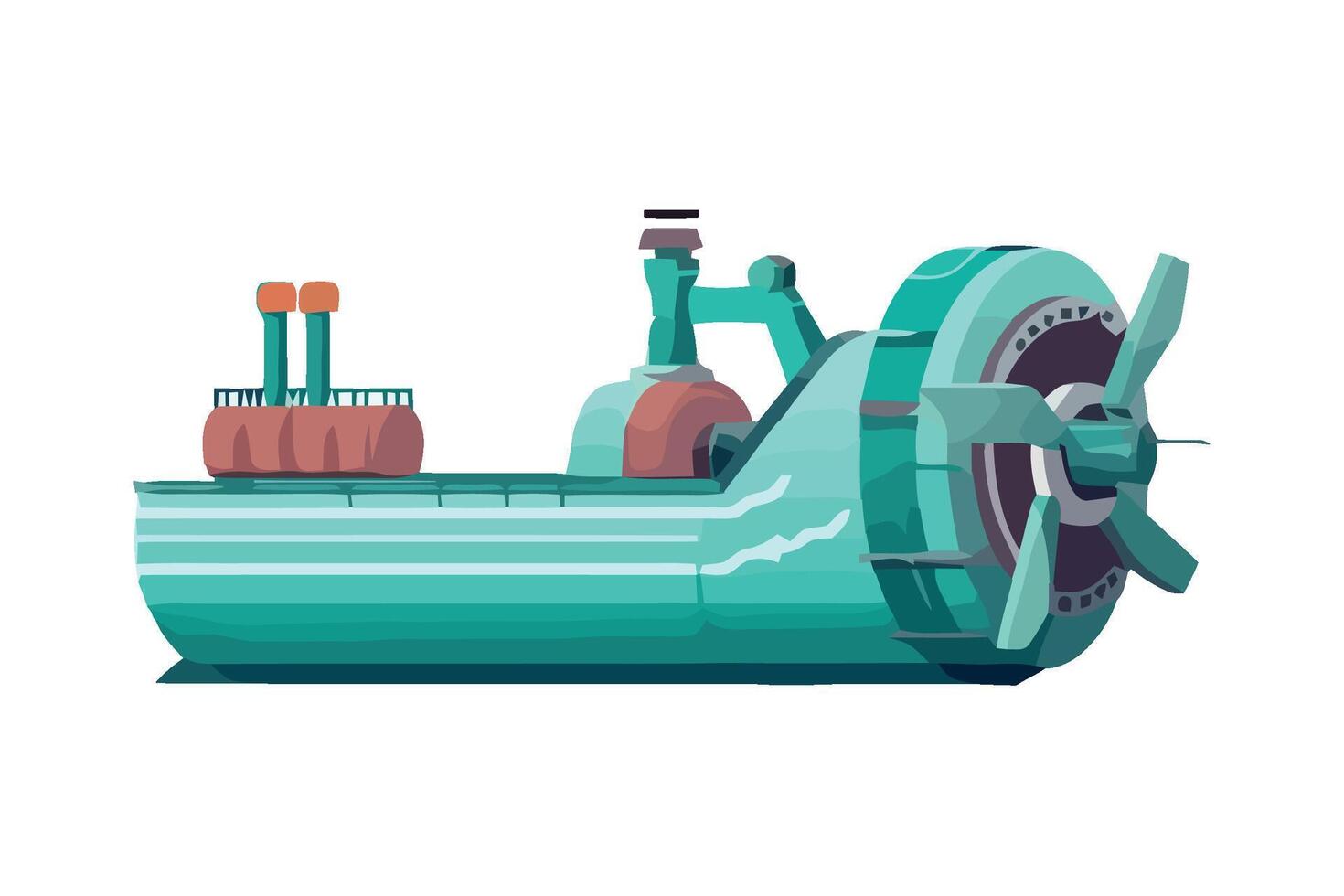 A cartoon illustration of a large industrial machine vector