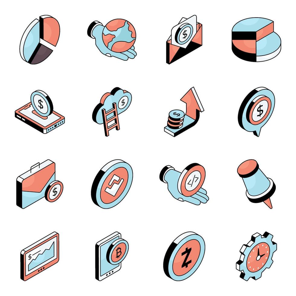 Pack of Business and Startup Flat icon vector