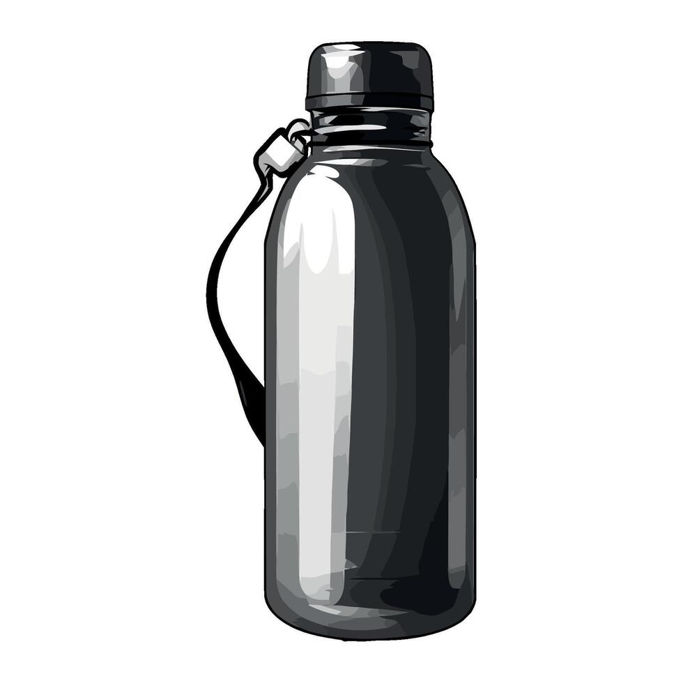 Water bottle illustration vector