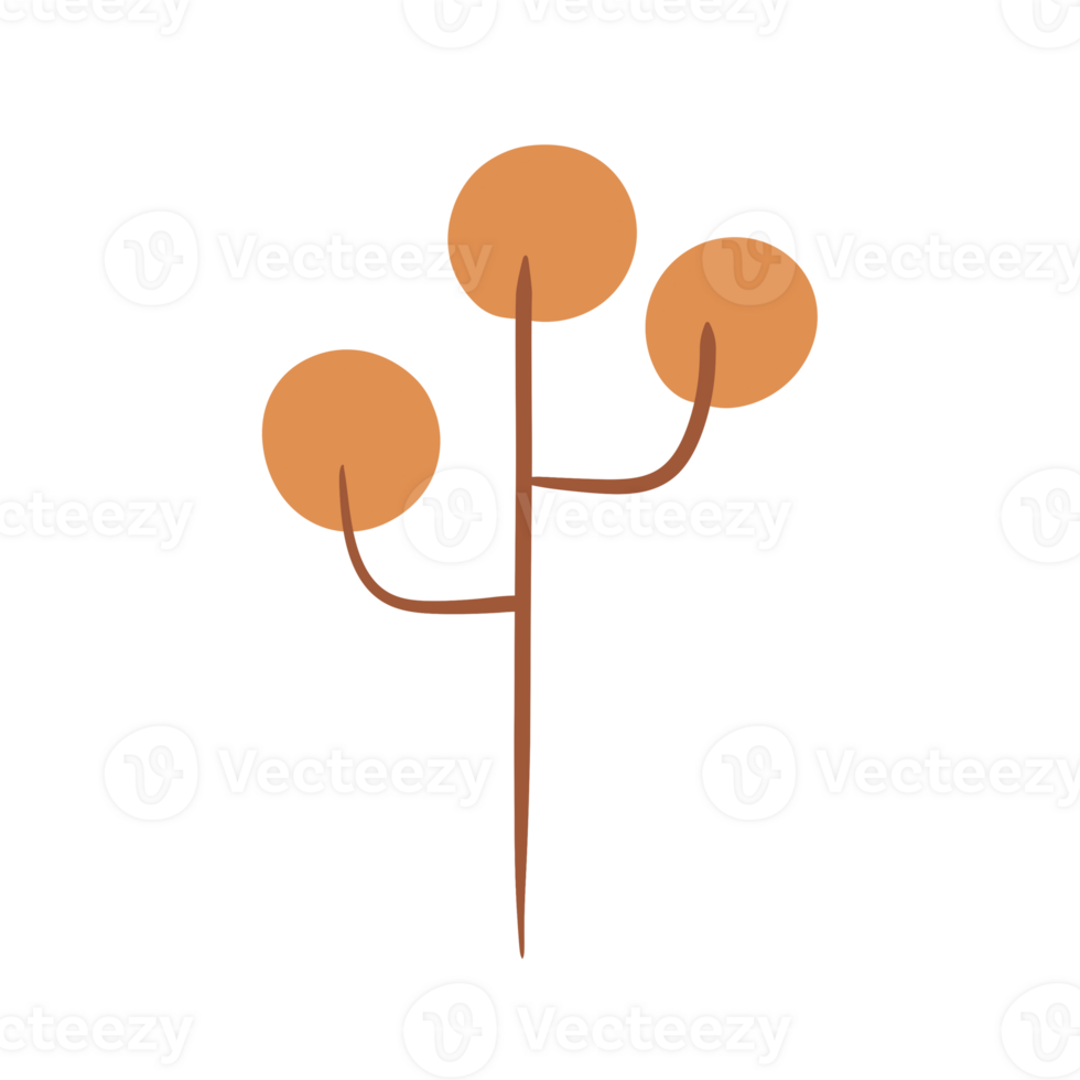 Minimal brown mathematical tree png